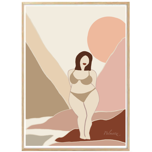 Illustration La Fille en Bikini